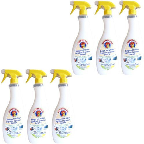6x Chante Clair Limone 'Sgrassatore universale' Superpotente, 750ml