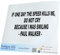 INDIGOS UG Auto Aufkleber Auto - 210x100 mm - if one Day The Speed Kills me - schwarz - Selbstklebender Sticker für Auto, Fenster, Bus oder LKW