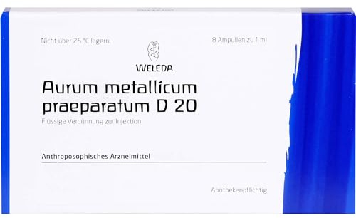 WELEDA Aurum metallicum praeparatum D20 flüssige Verdünnung, 8 St. Ampullen