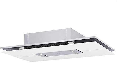 Oranier Quadra 8686 11 Campana de techo 100 cm acero inoxidable/blanco campana extractora