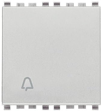 Vimar Serie Eikon – Pulsante 1 polo Contatto aperto 10 A Campanello 2 Modulo grigio