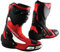 Stivale Scarpa Calzatura Pelle Moto Race Racing Sport Pista Tecnico Rosso 40