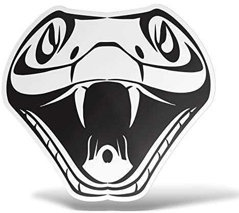 erreinge Aufkleber Snake Cobra Shaped Adhesive PVC für Abziehbild Tapete Auto Moto Helmet Camper Laptop - 35 cm