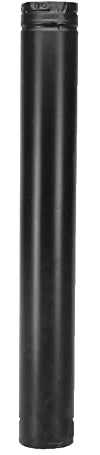 M&G DuraVent DuraVent 3PVP-12AB 3 Inner Diameter - PelletVent Pro Type L Chimney Pipe - Doub, Black, 12 x 3