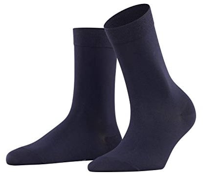 FALKE Women's Cotton Touch Socks Breathable Thin Plain Elegant excellent Colours Flat Seam In The Toe Area For Dress Casual Business Looks 1 Pair