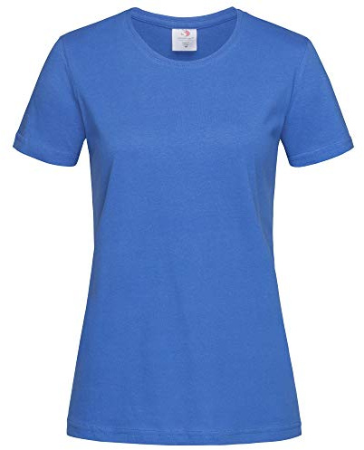 Stedman Apparel Women's Classic-T/ST2600 Regular Fit Short Sleeve T-Shirt, Blue (Bright Royal), Size 16 (Manufacturer Size:X-Large)