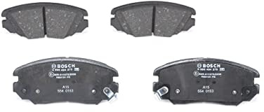 Bosch BP1191 - Brake Pads Car Front Axle - 1 Set of 4 Pads | Bosch Quality - Reduced Noise and Dust - ECE-R90 Certified - Copper-Free