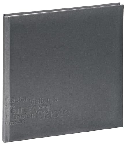 Pagna 30903-10 Gästebuch Europe, Leineneinband mit Blindprägung, 245 x 245 mm, 128 Seiten, grau