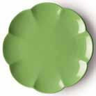 La porcelana blanca Bandeja Redonda Cm. 31 verde Serie villadeifiori