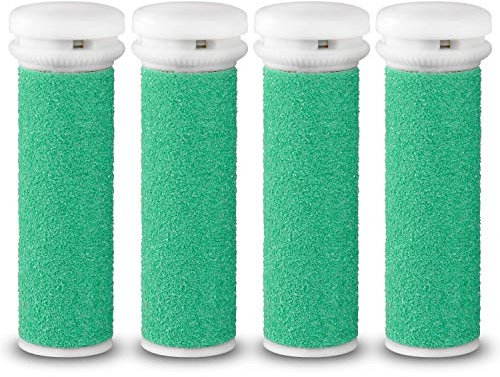 E-Cron® Ersatzrollen kompatibel mit Emjoi Micro Pedi Elektrisch Hornhautentferner, Ersatzroller (Extra Hart) 4 Stk.