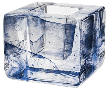 Kosta Boda Brick Votive Blue