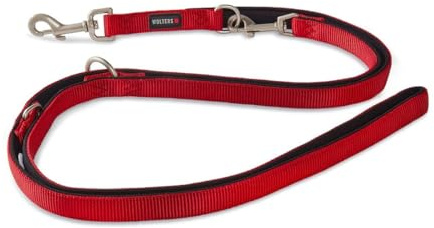 Wolters Cat&Dog Professional Comfort 63040 Führleine Gr.M 200cm x 15mm rot/schwarz