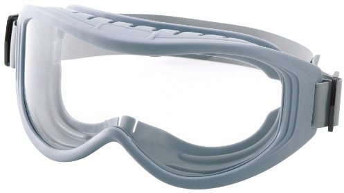 Sellstrom Top Vented, Odyssey II Gamma Ray and Autoclave Clean Room Eye Goggle, Scratch-Resistant, Anti-Fog, Clear Lens, Adjustable Neoprene Strap, Blue Frame, S80231