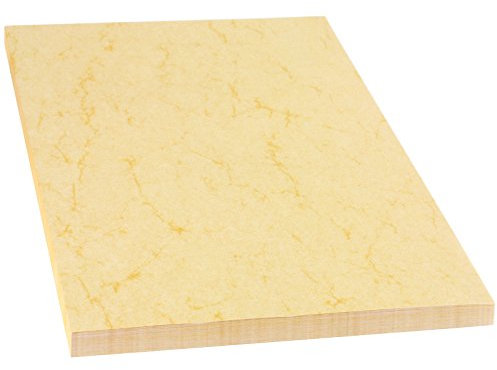 100 Blatt Elefantenhaut Papier Motivpapier Marmor Urkundenapier Speisekarten A4 90g beige