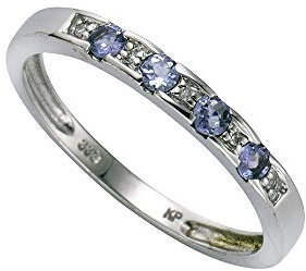 Diamonds by Ellen K. Damen-Ring 8 Karat (333) 0.025ct weißgold Diamant 0.025ct weiß Gr.56 (17.8) 360370241-2-056