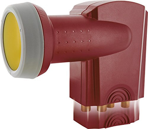 SCHWAIGER SPS6918R531 Quattro-LNB Feedaufnahme: 40mm, Ziegel-Rot