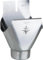 Titanzink Einhangstutzen oval RG 280 für Fallrohr DN 80