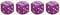 4 Stück Shiny Purple LILA Würfel Ventilkappen für Autos PKW LKW Motorrad - ALU