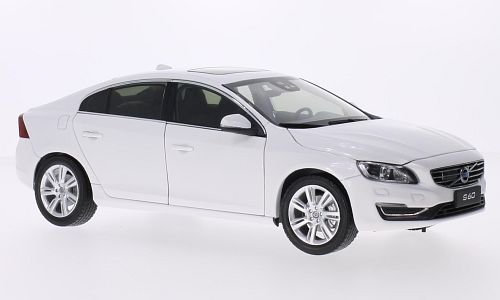 Volvo S60, metallic-weiss, 2015, Modellauto, Fertigmodell, Ultimate Diecast 1:18