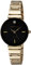 Anne Klein Women's Genuine Diamond Dial Bracelet Watch Gold/Black