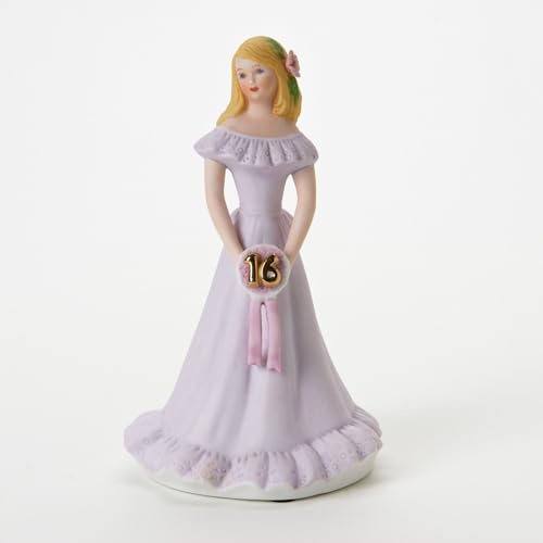 Enesco Growing Up Girls Blonde Girl Age 16 Figurine, 7.5 Inch, Multicolor