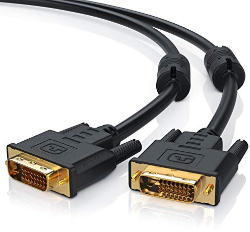 CSL - 3m High Speed DVI zu DVI Kabel - Dual Link 24 1 - vergoldete Kontakte - HDTV Auflösungen bis 2560x1600-2X Ferritkern - verzinnte OFC Kupferleiter - x.v.Color