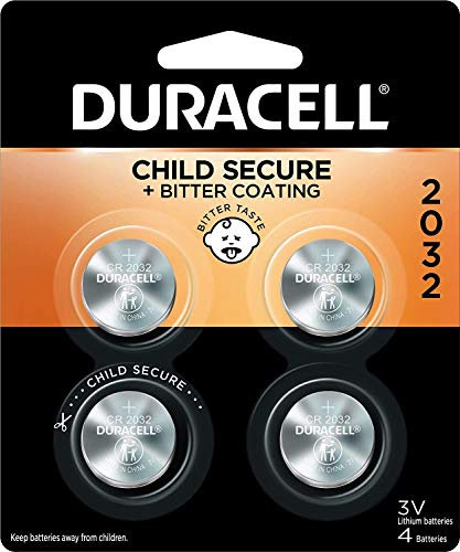 Duracell Batteria medica al litio, 3 V, 2032, confezione da 4, modello: negozio di orologi da mano/da polso