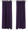 Victoria M. Aurora Verdunkelungsvorhang Blickdicht, Thermovorhang, Ösenvorhang, Schallschutz Vorhang 140 x 245cm, Aubergine, 2er Pack