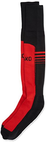 JAKO Stutzenstrumpf Firenze, Schwarz/Rot, 4 (39-42)