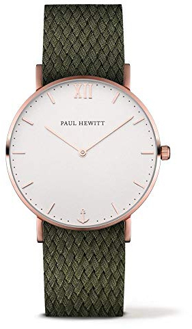 PAUL HEWITT PH-SA-R-St-W-20S Unisex Adult Analogue Quartz Watch with Nylon Strap