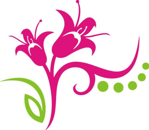 PEMA INDIGOS UG - Wandtattoo Wandsticker Wandaufkleber Aufkleber - Wandaufkleber DF156 Mehrfarbig Orchideenblüte 137 x 120 cm