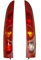Izquierdo-PILOTO TRASERO-sin portalámparas-Ambar-Rojo CON MARCO ROJO WITH RED FRAME IPARLUX compatible con RENAULT KANGOO I 1P (97->03)