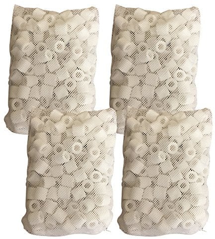 Finest-Filters 2000g (2kg) Ceramic Filter Rings Biological Filter Media in Bags for Aquarium/Pond Filters