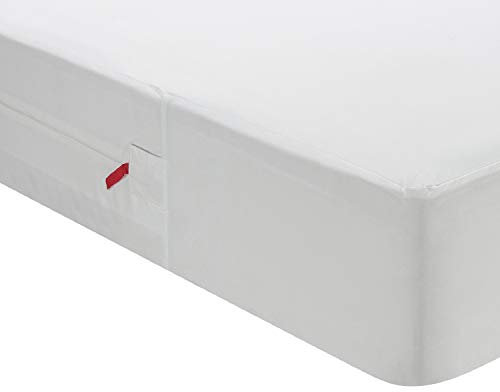 Pikolin Home - Coprimaterasso Singolo Impermeabile 90x190 cm Sanitario Anti-Macchia e Traspirante con Cerniera a U e Sigillo Speciale, Protezione Completa su 6 Lati, per Materassi Fino a 30 cm