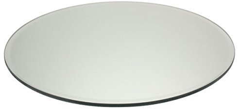6x 20CM Bevelled Edged Mirror Candle Cake Plate Wedding Centre Piece PlaceMat Coaster