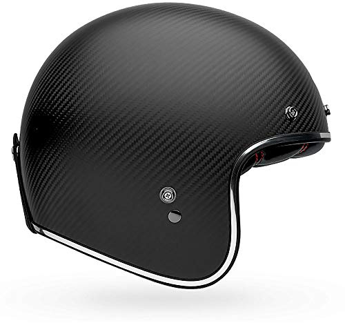 Bell Powersports Custom 500 Motorradhelm, Schwarz (Carbon Matte), S