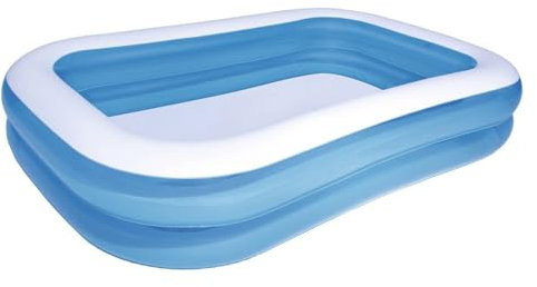 Bestway - Piscine gonflable rectangulaire bleue, 262 x 175 x 51 cm