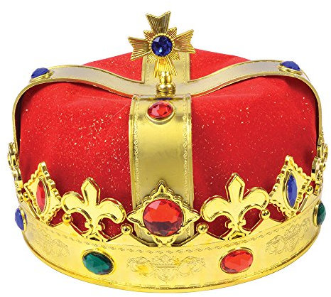 Bristol Novelty Krone für König oder Königin Halloween