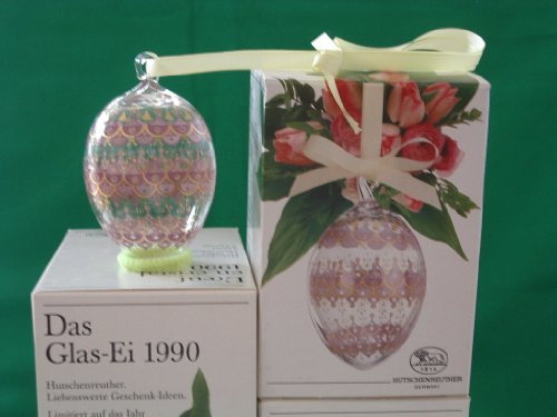Hutschenreuther ERSTAUSGABE - Das Ei 1990 aus Glas - Glasei - Kristallei - NEU - OVP