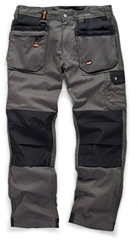 Scruffs Worker Plus Graphite Grey Work Trousers (32 Waist Long Leg)