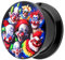 Piersando Ohr Plug Piercing Kunststoff Motiv Comic Picture Flesh Tunnel Ohrplug mit Crazy Horror Clown Halloween Schwarz Bunt 14mm