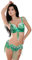 ROYAL SMEELA Bauchtanz Kostüm-Set Profi für Frauen Karneval Tanzen BH und Gürtel, grün