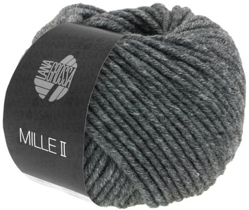 Lana Grossa Mille II 016 Anthrazit meliert 50g