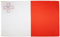 AZ FLAG - Bandera Malta - 90x60 cm - Bandera Maltesa 100% Poliéster Con Ojales de Metal integrados - 50g - Colores Vivos Y Resistente A La Decoloración