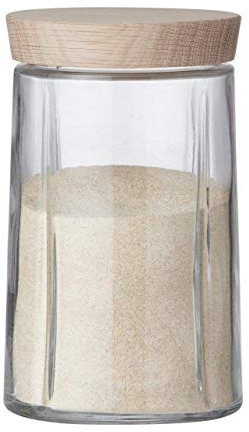 Rosendahl bocal de conservation 1,0 l Grand Cru avec couvercle en chêne, bois