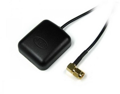 OTB GPS Antenne mit SMA Anschluss und Magnetfuß 90 Grad Winkel-Stecker Schwarz
