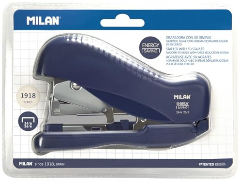 Grapadora desmultiplicadora de fuerza azul