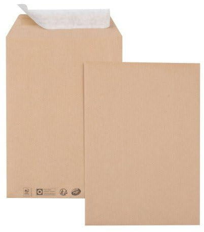 GPV aus recyceltem 250 Pochettes kraft C4 229 x 324 mm 85 g selbstklebend