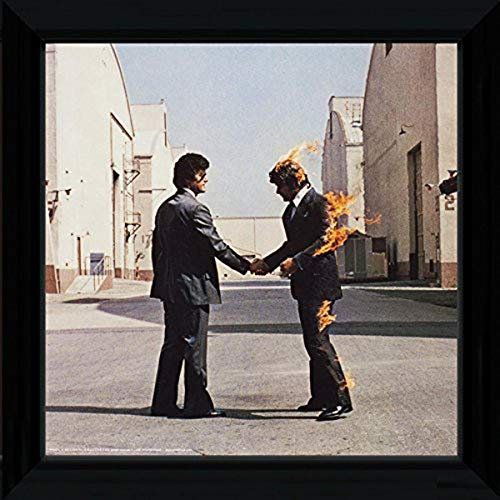 GB eye Pink Floyd Wish You Were Here, gerahmter Sammlerdruck, 30 x 30 cm