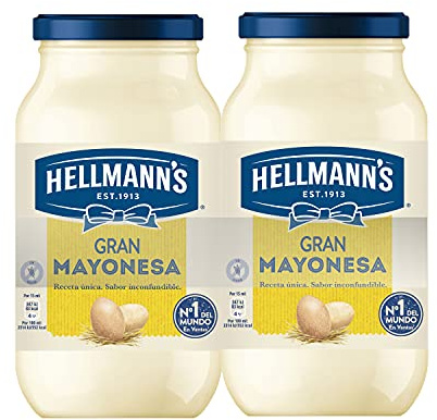 Hellmann's Gran Mayonesa en Tarro pack 2 x 450 ml